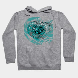 HEART MIX TURQUOISE Hoodie